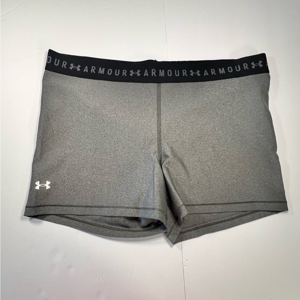 Under Armour gray spandex shorts